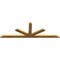 Ekena Millwork Saratoga Rough Sawn Timber Gable Bracket, Western Red Cedar, 84"W x 28"H x 2"D x 4"F, 8/12 Pitch GBW084X28X0204SAR00RWR - alternate 5